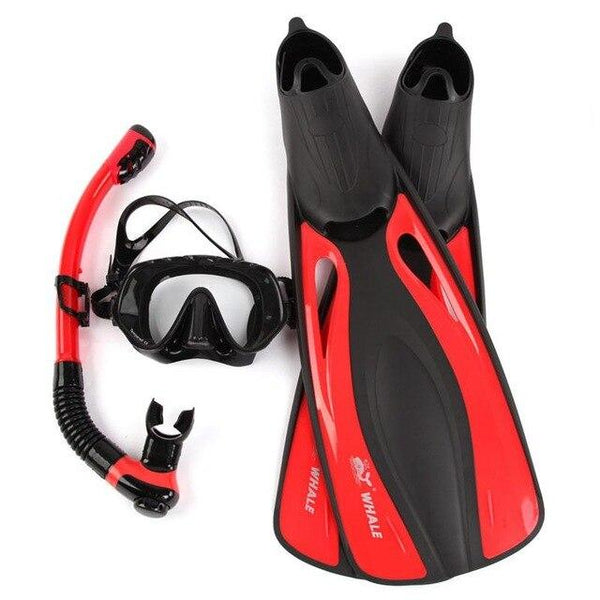 Whale Diving Mask Goggles Diving Fins Water Sports Long Diving Masks Flipper Equipment Scuba Diving Mask Snorkel Fins Set 2019 - HuntPost Marketplace